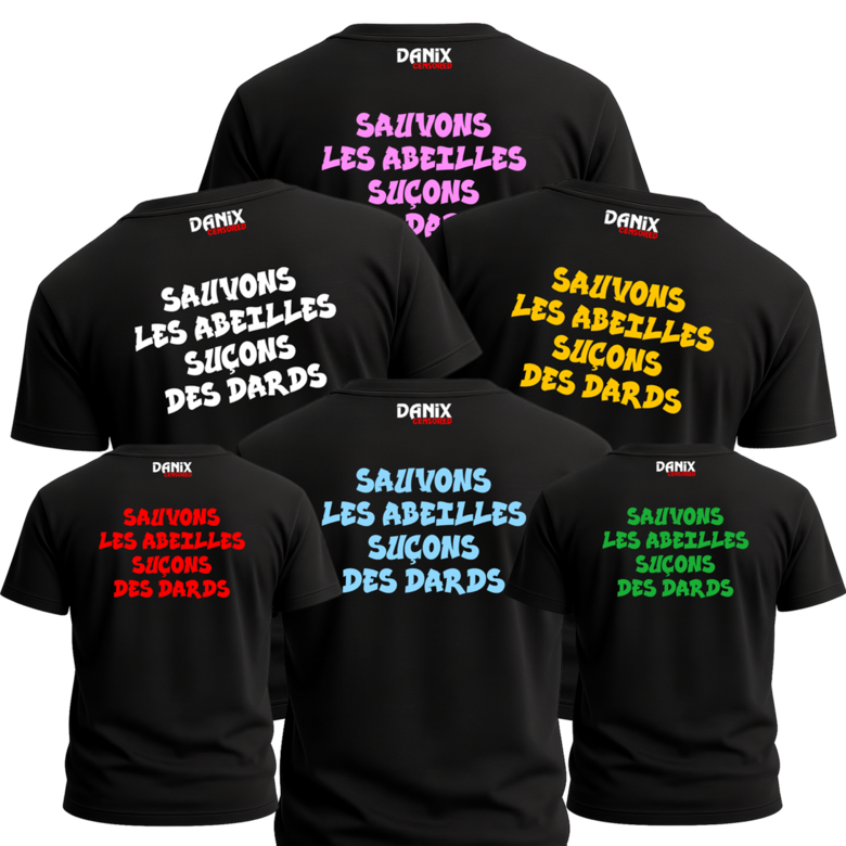 Tshirt Sauvons les abeilles suçons des dards [DANIX CENSORED]